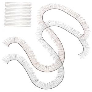 Lurrose Lot De 20 Faux Cils De Poup&eacute;e Naturels 20 x 0,8 Cm Noir Et Marron 10 Pi&egrave;ces Chacun Maquillage De Poup&eacute;e Accessoires Pour Fabrication Diy (Veronicoar, neuf)