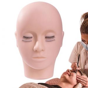 Tête de mannequin pour cils, tête de mannequin pour cils | Mannequin de cils tête de cils - Mannequin de pratique de cils imperméable, mannequin d'extension de cils pour la pratique des cils (Eternitry, neuf)