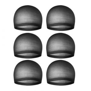 Chapeau Perruque | Bonnet Fermé Noir en Maille | 6 Pièces De Chapeaux Perruques En Filet - Pour Femmes Hommes Acteurs Fête Noël Halloween Costume Quotidien Cosplay Danse Photoshoot (Rui’s Pro Hub, neuf)