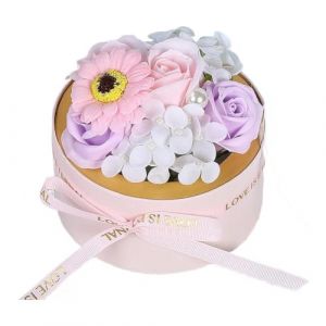 NbgrvB Bouquet de roses en savon fait &agrave; la main dans une bo&icirc;te, fleurs d&eacute;coratives parfum&eacute;es &agrave; base de plantes, d&eacute;coration d'int&eacute;rieur, cadeau de f&ecirc;te des m&egrave;res (couleur rose) (Hongpot2024, neuf)