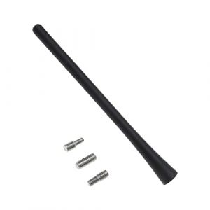 eMagTech Antenne Universelle d'autoradio Antenne FM AM de Véhicule à Tige Courte Remplacement du Mât Antenne de Véhicule à Montage sur Le Toit 7 Pouces avec Vis M4 M5 M6 (eMagTech, neuf)