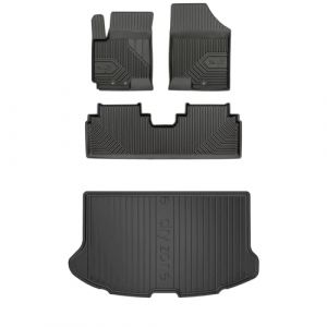 MOTOS Kit de tapis de voiture et de tapis de coffre en caoutchouc pour Hyundai ix20 2010-2019 Am&eacute;liorez votre confort de voyage avec tapis antid&eacute;rapant voiture 3D- Tapis de sol voiture tous temps, pro (MOTOS EU, neuf)