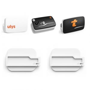 (Verifier Compatibilité) 2 Supports Badge Télépéage Autoroute pour Badge Ulys Slim avec Adhésif pour Pare-Brise. (EEMYentreprise, neuf)