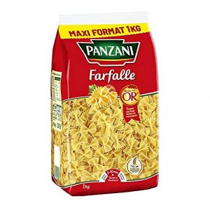 PANZANI - Pâtes Fantaisies Farfalle Cello 1Kg - Des pâtes qui sortent de l'ordinaire pour un repas savoureux. - Lot De 4 - Vendu Par Lot (Marché Parisien, neuf)