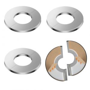 TEOZBLU 4 Pi&egrave;Ces Cache Tuyau Radiateur Acier Inoxydable, Diam&egrave;Tre Int&eacute;Rieur 35 Mm, Robinets Encliquetables, Tuyau D'Eau, Trou Mural, Trou Mural, Couvercle Moche (LIYUNxia, neuf)