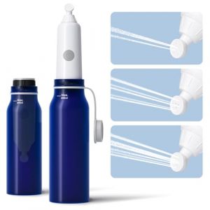 BIGCOW Bidet &Eacute;lectrique Portable | Douchette WC 3 Jets IPX7 | Pression R&eacute;glable & Rechargeable | Hygi&egrave;ne Intime, Postnatal, H&eacute;morro&iuml;des (Bleu) (BIGCOW-US, neuf)