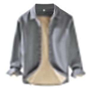 Rrongwn Chemise en velours côtelé doublée pour homme - Chemise thermique - Veste d'hiver - Chemise en velours côtelé - Infroissable - Chemise de travail traditionnelle - Chemise de bûcheron - Chemise (Mibsaw, neuf)