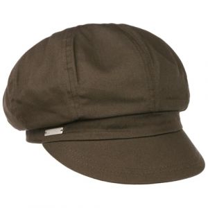 Seeberger Casquette Gavroche Azalee Casquette volumineuse Casquette d'été (Taille Unique - Olive) (Le Monde du Chapeau, neuf)