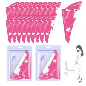 Urinoir Femme Portable, 20 Pièces Urinaux Femme Urinoir Entonnoir à Pipi Debout Portable pour Femmes Dispositif Urinoir de Voyage étanche Cônes en Papier pour Toilettes Camping et Randonnée Extérieur (LUXURY SPENDINGS, neuf)