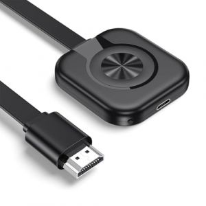 4k Wireless HDMI Dongle,R&eacute;cepteur HDMI sans Fil 2.4G,WiFi Dongle Screen Mirroring Display Wireless Adaptateur pour Android,iOS, Windows,Mac,Chromecast,Projecteur,Streaming vid&eacute;o Facile et Rapide (Cardiotronic GmbH, neuf)