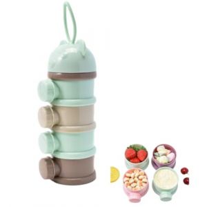 YuWangg WeiJangg Doseur Distributeur en Poudre Portable,Distributeur De Lait en Poudre,Boite Doseuse Lait Poudre,pour distribuer des Fruits, du Lait en Poudre, des collations et des Noix, etc (YuWangg 透明计划保护中, neuf)