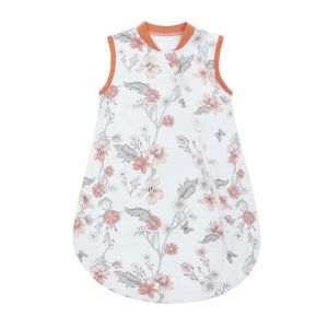 amo nenes Gigoteuse d'&eacute;t&eacute; pour b&eacute;b&eacute; 78cm, Sac de Couchage de 100% Coton pour Nouveau-n&eacute; Gar&ccedil;ons Filles 6-18 Mois, Respirant Lavable Couverture Portable sans Manches, Super Doux et Confortable, Fleur (Funny Baby store, neuf)