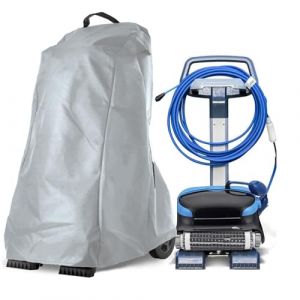 Housse de Protection pour Robot Nettoyeur de Piscine, B&acirc;che pour Robot Dolphin &eacute;tanche,210D/420D Oxford Couverture de Machine D'aspiration de Piscine Robotique avec Poign&eacute;e(Size:420D:56*66*107cm,Color (dingzhuanbaihuo(品牌已备 跟卖必投), neuf)