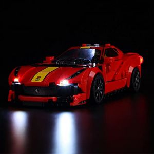 Kyglaring Kit d'&eacute;clairage LED compatible avec LEGO Speed champion 1970 Ferrari 512 m Racing 76914 Blocs de construction, Accessoires d'&eacute;clairage pour le mod&egrave;le LEGO 76914 (Sans Mod&egrave;le) (kyglaring, neuf)