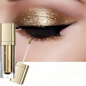 Fard à Paupières Liquide,Fard à Paupières Paillette,Fard à Paupière Paillette Liquid,Brillant Ombre à Paupières ImperméableFard à Paupières Liquide Scintillant,Liquide Maquillage Chatoyants Stylo (Seaneene, neuf)