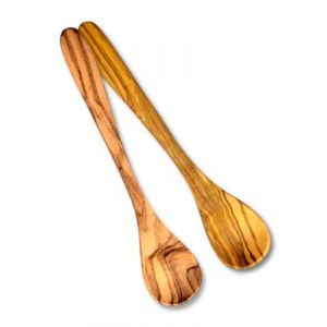 Stilux&reg; Lot de 2 petites cuill&egrave;res en bois d'olivier de 14 cm - Cuill&egrave;res &agrave; caf&eacute; de qualit&eacute; sup&eacute;rieure - Cuill&egrave;res &agrave; dessert - Cuill&egrave;re &agrave; confiture - Cuill&egrave;re &agrave; glace - Cuill&egrave;re &agrave; sucre - Cuill&egrave;re (GLOBY UG, neuf)