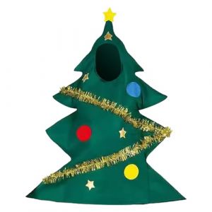 Déguisement Sapin De Noël Adulte, Costume Déguisement d'Arbre de Noël CostumeNoël Adulte Amusant avec Décorations Étoile Dorée Déguisements pour Adultes et Accessoires pourNoël, Carnaval et Fêtes (vicici-cinea, neuf)