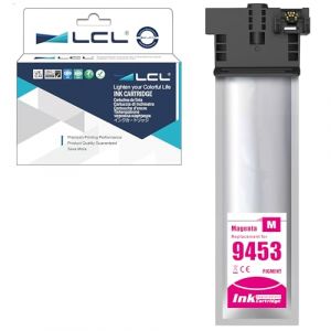 LCL T9453 Magenta Haut rendement Cartouche d'encre Compatible pour Epson T9443 T9453 pour Epson Workforce Pro WF-C5210 WF-C5210DW WF-C5290 WF-C5290DW WF-C5710 WF-C5710DWF WF-C5790 WF-C5790DWF (1PACK) (Great Office, neuf)