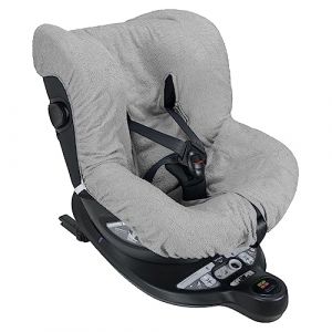 baby idea Housse pour siège d'enfant Auto Universelle 0/18 kg en Double éponge de Coton, 100% Coton, Lavable avec Passage, Sangles - Fabriquée en Italie (Gris) (BABY SANITY, neuf)