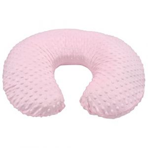 Housse de Coussin D'allaitement pour b&eacute;b&eacute;, Housse de Coussin D'allaitement Confortable en Forme de U pour une Exp&eacute;rience D'alimentation Nettoyable et Confortable (Rose) (Pukanr, neuf)