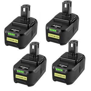 4X 8000mAh Batteries Rechange pour Ryobi 18V One+ Compatibles avec Ryobi Batterie P108, RB18L50, RB18L40, P189, P102, P107, RB18L25, RB18L20, RB18L13, RB18L15 (Xinyuan-eu, neuf)