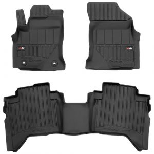 M MOTOS Tapis de sol caoutchouc pour Toyota Hilux VIII depuis 2015 Améliorez Votre Confort de Voyage avec Le tapis noir antidérapant Auto 3D- tapis voiture Tous Temps pour Voiture, Protection Contre l (MOTOS EU, neuf)