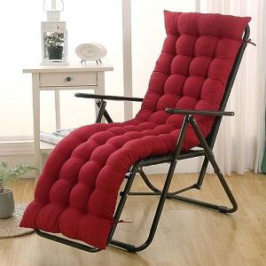 Coussin De Chaise Longue Bain De Soleil,Coussin Transat Jardin Exterieur Antid&eacute;rapante, Coussins De Meubles De Jardin, Coussin Transat &Eacute;pais Pour Fauteuil Relax Lounge - Sans Chaise(11#,48*163cm) (Fengzi Comprehensive, neuf)