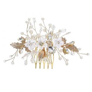 TEMPNAP Peigne De Mariée Accessoire De Coiffure De Mariage Coiffe De Mariée Pour Mariage Peigne À Cheveux En Coiffe De Mariée Coiffe De Mariage Pour Mariée Peigne Latéral En (slingdkiy, neuf)