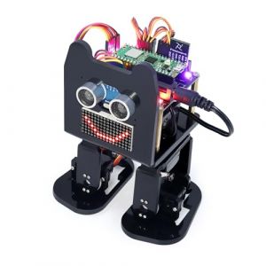 Freenove Bipedal Robot Kit for Raspberry Pi Pico W (Included) (Compatible with Arduino IDE), LED Matrix Expressions, Obstacle Avoidance, Colorful Lights, Buzzer, Speaker, App (Freenove-EU, neuf)