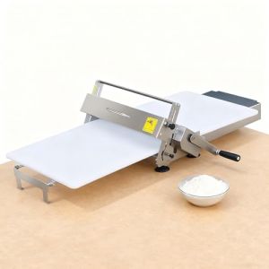 Beachtiful Laminoir &agrave; p&acirc;te Manuel, laminoir &agrave; p&acirc;te de comptoir en Acier Inoxydable, &eacute;paisseur r&eacute;glable pour p&acirc;te &agrave; Pizza et Boulangerie Domestique et Commerciale A (GYH123123, neuf)
