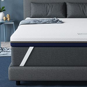 BedStory Surmatelas 160 x 200CM, Épaisseur 7,5CM, Surmatelas Memoire de Forme Gel, Surmatelas Ergonomique, Ventilé Haute Densité, Housse Hypoallergénique Lavable (BedStory, neuf)