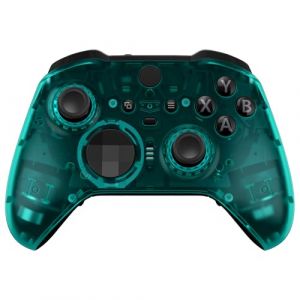 eXtremeRate Coque Avant de Remplacement pour Xbox One Elite Series 2 Manette, Coque Avant Customisé avec Anneaux pour Xbox One Elite Series 2 Manette, Modèle 1797, Vert Émeraude (Easequote-Store, neuf)