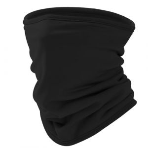 Huccik Snood Polaire Enfant - Tour de Cou Multifonction Hiver Gar&ccedil;on & Fille 6-12 Ans - Cache Cou Respirant avec Protection Visage Anti-Vent pour Ski, V&eacute;lo, Course &agrave; Pied (Noir, One Size) (Huccik, neuf)
