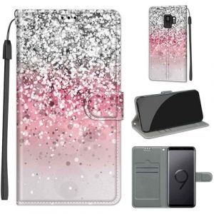 KENHONER Coque pour Samsung Galaxy S9, Housse Etui Portefeuille Cuir Multifonction, Fermeture Magn&eacute;tique &agrave; Clapet Anti-Choc Compatible avec Coque Samsung S9 Book - Neige (KENHONER, neuf)