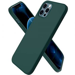 ORNARTO Coque pour iPhone 12 Case 6,1" et iPhone 12 Pro Case,Fine en Caoutchouc Liquid Silicone Cover Protection Bumper Anti-Choc Housse Étui 6,1 Pouces Olive Verte (ORNARTO FR, neuf)