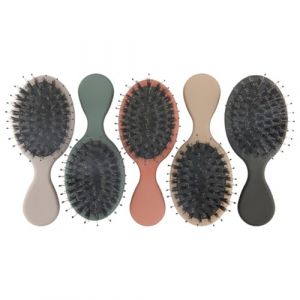 Angoily Peigne de Massage &agrave; Coussin d'Air Vert Fonc&eacute; en Poils de Sanglier Peigne &agrave; Cheveux Portable pour D&eacute;m&ecirc;ler et Stimuler le Cuir Chevelu Soin Capillaire Doux et Naturel (Ceoning, neuf)