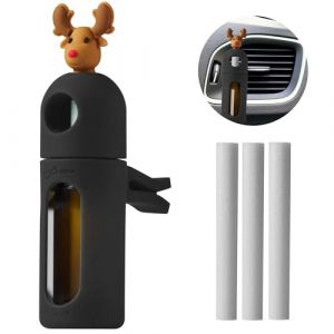 BONE Désodorisant de voiture Diffuseur de parfum Clip pour bouches d'aération – Huile essentielle de parfum pour homme et femme – Décoration de parfum pour voiture (Mr. Deer) (Bone FR, neuf)