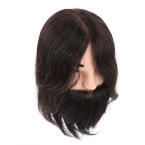 Tête de Mannequin Homme avec Simulation de Barbe, Tête de Mannequin de Barbier, Tête de Poupée pour la Pratique de la Coiffure, Tête de Mannequin avec Barbe, Tête de Mannequin de (Gulaer, neuf)