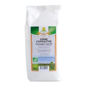 FARINE D'ÉPEAUTRE BIO CAMPAGNE T80 1KG, MOULIN DES MOINES, UNITÉ (IC-Boutique, neuf)