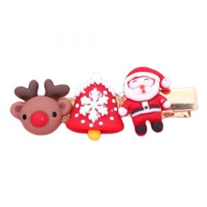 Pinces &agrave; cheveux de No&euml;l pour filles - Jolies pinces &agrave; cheveux de No&euml;l de No&euml;l, pinces &agrave; cheveux festifs, &eacute;pingles &agrave; cheveux, chaussettes pour chaussettes, No&euml;l (niexuy, neuf)