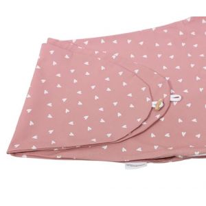 HOBEA-Germany Housse de Coussin d&rsquo;Allaitement pour Oreiller d&rsquo;Allaitement 190cm en diff&eacute;rentes Couleurs et Dessins de (Coeurs Vieux Rose) (HOBEA-Germany GmbH, neuf)