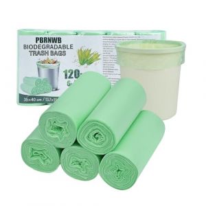 Lot de 120 sacs poubelle &agrave; compost de 3 &agrave; 6 l pour d&eacute;chets alimentaires, petits sacs poubelle biod&eacute;gradables, sacs poubelle verts (LANWEI-UK, neuf)