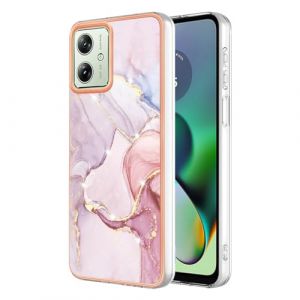 SEAHAI Coque pour Motorola Moto G54 5G, Ultra Mince &Eacute;l&eacute;gant en Silicone Souple Motifs Color&eacute;s Coque Brillante Antichoc, TPU Gel Etui R&eacute;sistant - Or Rose (Liner-EU, neuf)