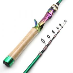 1.68 M 1.8 M 1.98 M Carbone Mini Ultra léger UL Puissance Canne à pêche télescopique coulée Filature Canne de Poche Test 1-5g ruisseau Petit pôle de Poisson(Couleur:Casting Rod,Taille:180cm) (Lerutwis Store, neuf)