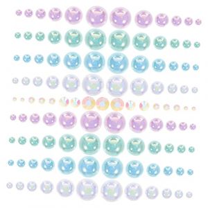 SHINEOFI Sac De Perles Plates En R&eacute;sine Et Strass Perles Demi-rondes D&eacute;corations Ongles Mat&eacute;riel De Nail Art Cr&eacute;ation De D&eacute;coration (LeMusi, neuf)