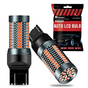 7440 7443 LED Ampoule pour Feu Stop, 2022 Mise à Niveau 3020-126SMD Rouge 3200LM 9W pour 7441 7444 T20 W21W Ampoule LED de Rechange Feux de Stationnement de Frein Arrière et DRL-2PCS (KaiDengZhe, neuf)
