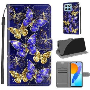 SIENIANLINE Coque pour Honor X8 5G, Coque Honor X6 4G,Etui Protection Housse Premium en Cuir de Portefeuille en Cuir Fermeture Magn&eacute;tique Flip Case pour Honor X8 5G / Honor X6 4G / Honor 70 Lite (DIKAS, neuf)