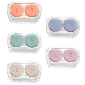 VONJUMA 5 Pcs &Eacute;tuis &Agrave; Lentilles De Contact Bo&icirc;tes &Agrave; Lentilles De Contact Anti-Fuite Color&eacute; &Eacute;tui De Lentilles De Contact Lentilles De Contact Stockage Annuel Pour La Maison Et Les Voyages (VONJUMA STORE, neuf)