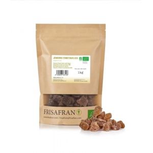 FRISAFRAN | Dés de Gingembre au Fructose Bio 1kg | Tranches de gingembre glacées | Bonbons au gingembre coupés en dés | Gingembre confit | Superaliment naturel sans additifs | Naturel-Bio (FRISAFRAN, neuf)