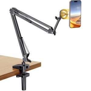 UGREEN Support T&eacute;l&eacute;phone Magn&eacute;tique Lit Bureau Bras Articul&eacute; Flexible Porte Smartphone Aimant&eacute; Compatible avec MagSafe iPhone 16 Plus Pro Max 15 14 13 Galaxy S24 Ultra Anneaux M&eacute;tallique Inclus (UGREEN GROUP LIMITED UK, neuf)